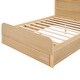 preview thumbnail 11 of 9, Full Size Platform Bed with Headboard and 1 Drawers Underneath, Wooden Storage Bedframe No Box Spring Needed, Natural