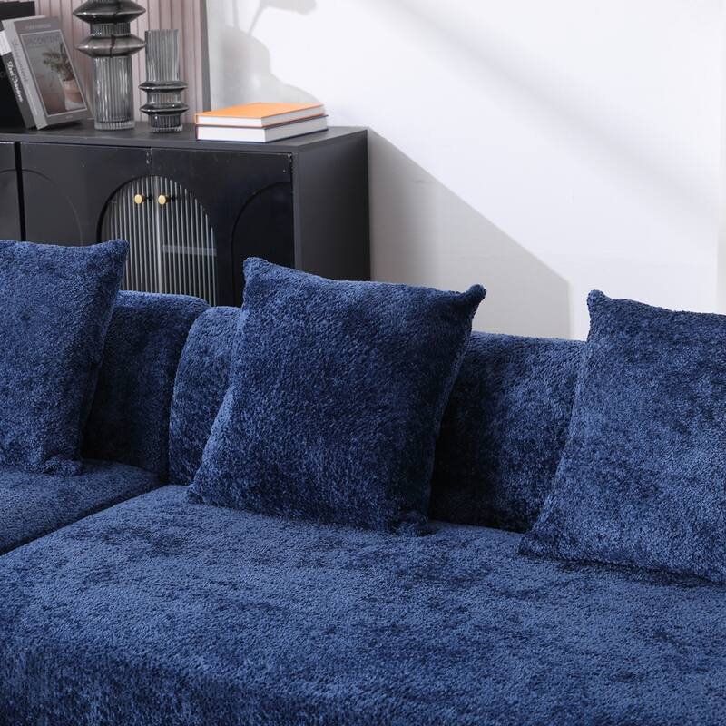 Living Room Oversized Comfy Boucle Sofa