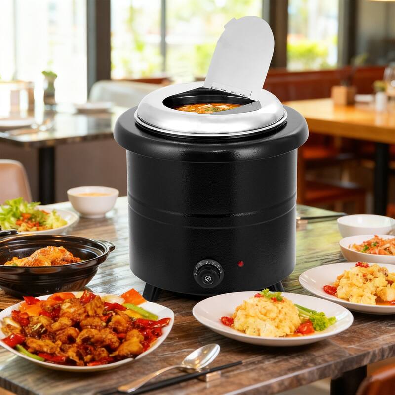 Commercial Soup Warmer Kettle Food Warmer, Electric Soup Pot
