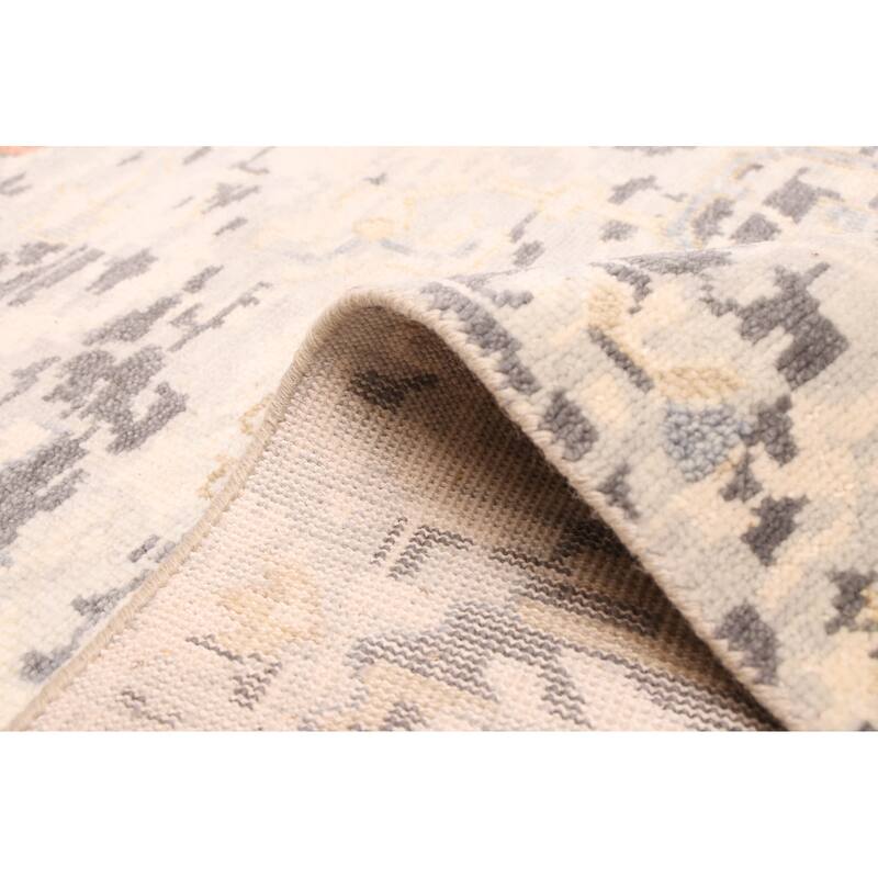 ECARPETGALLERY Hand-knotted Heritage Light Grey Wool Rug - 7'10 x 10'0