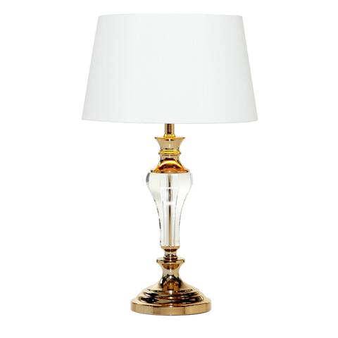 Gold Glass Table Lamp 27 x 15 - 15 x 15 x 27