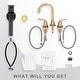 preview thumbnail 18 of 34, WOWOW 8 Inch Widespread Bathroom Faucet in Morden