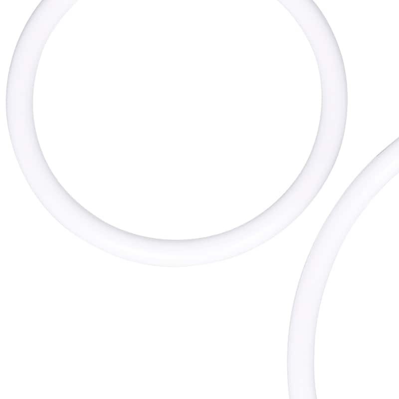 Hoops Integrated LED 23in 5 Ring Black Chandelier