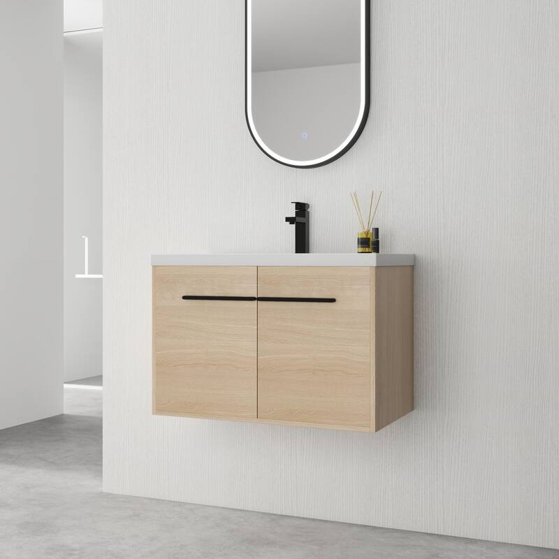 BNK 16"/20"/24"/30"/36" Single Sink Bathroom Vanity with Soft Close Door and Shelf