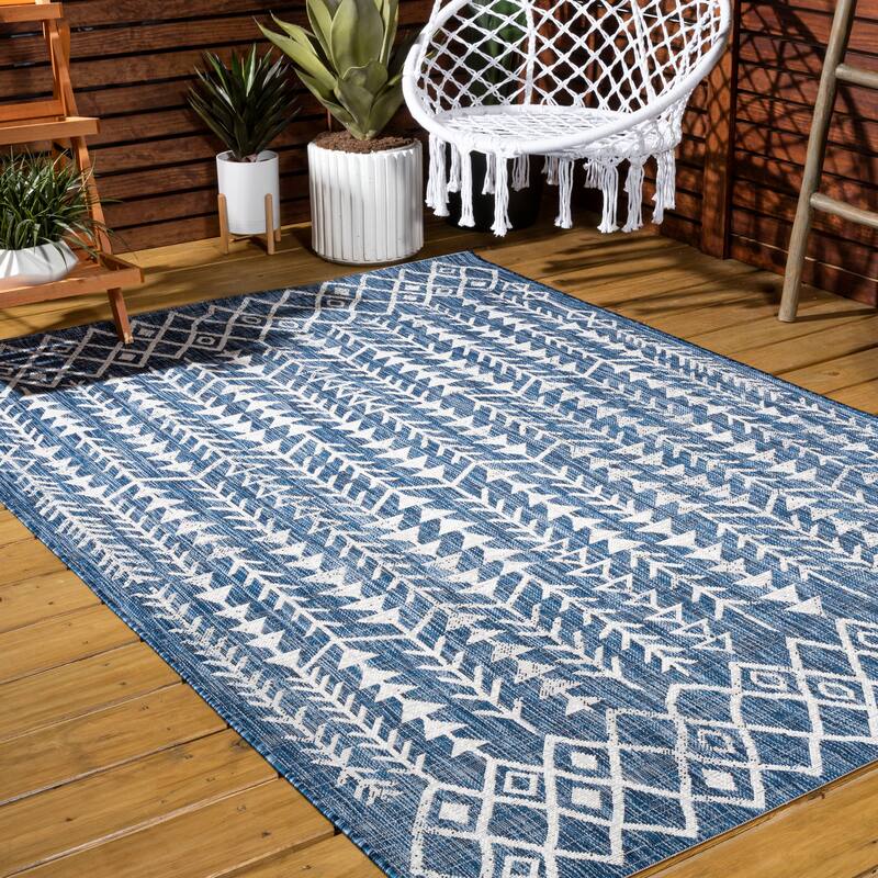 JONATHAN Y Sukie Bohemian Geometric Indoor/Outdoor Area Rug