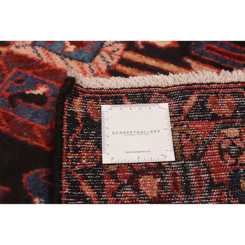 Anatolian Vintage Black, Red Rug 5'2" x 9'0" - 5'2 x 9'0