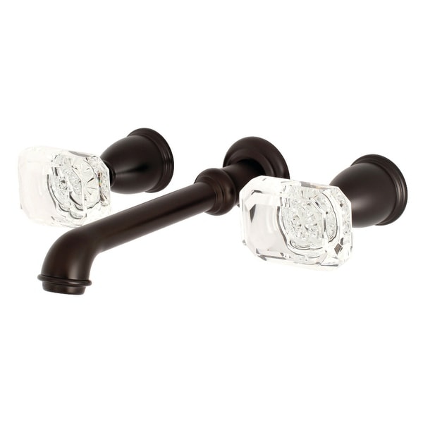 Kingston Brass KS702WQL Krystal Onyx Wall Mounted Tub Filler - Oil Rubbed Bronze