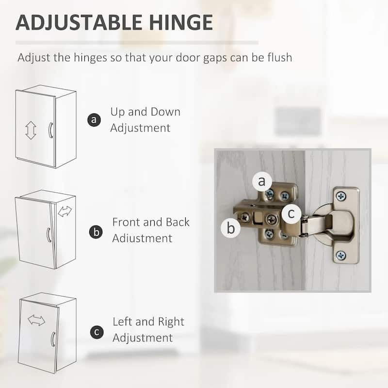 Kitchen Pantry Storage Cabinet,Freestanding Kitchen Cupboard,2 Doors