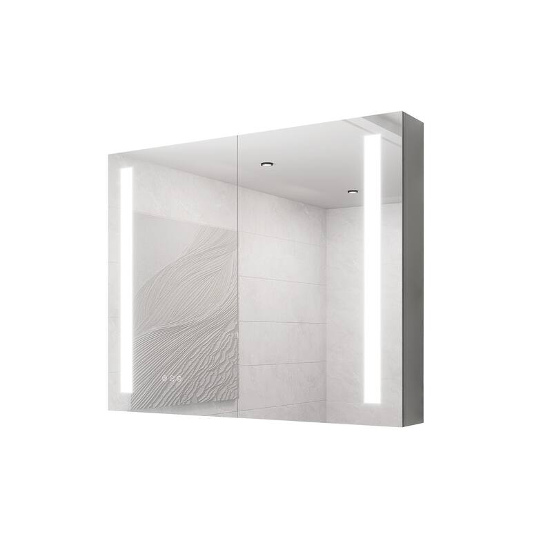 36 X 30 Inch Medicine Cabinet With Led Vanity Mirror