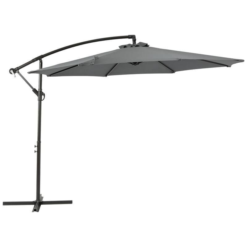 Weller 10-foot Offset Cantilever Hanging Patio Umbrella