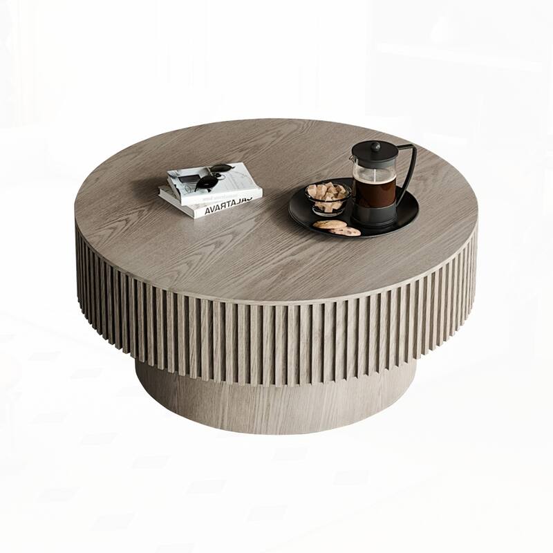 Lift-top Coffee Table Solid Wood Veneered Coffee Table with Storage and Adjustable Height