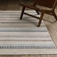preview thumbnail 5 of 10, Cavett Textural Geometric Striped Ivory/ Multi Area Rug 2' 7" x 7' 9" - Runner