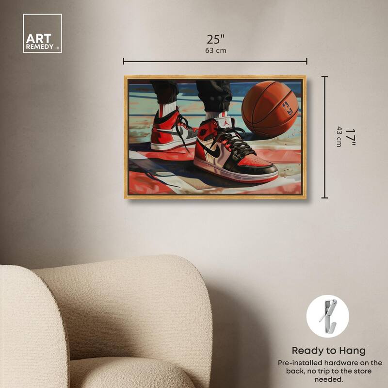 Down at the Court Canvas by Art Remedy