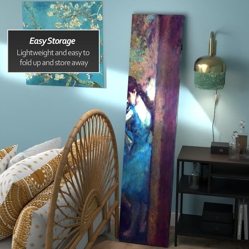 Handmade Canvas Double-sided 6-foot Dancers Works of Degas Room Divider (China)