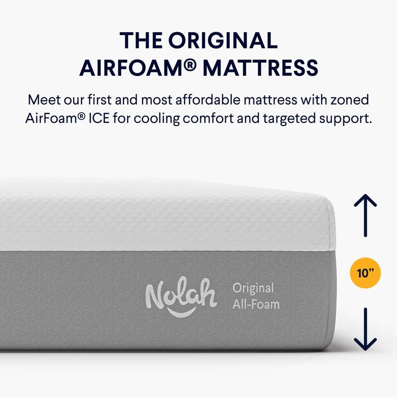 Nolah Original 10" Mattress, Medium-feel with Pressure Relief