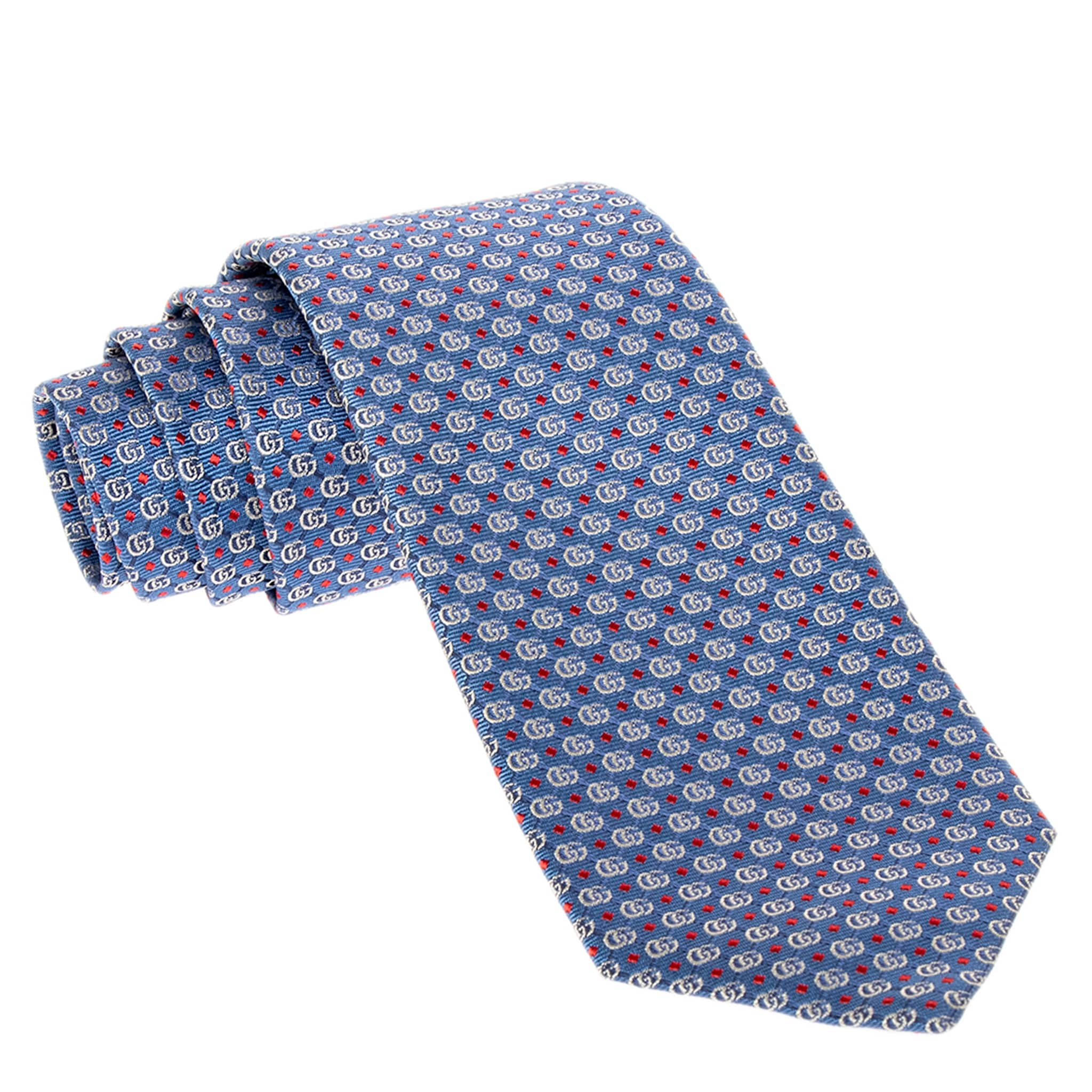 Gucci Double G Jacquard Tie