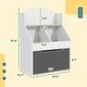 preview thumbnail 8 of 8, Kids 3 Tier Bookcase,Toddlers Toy Storage Organizer