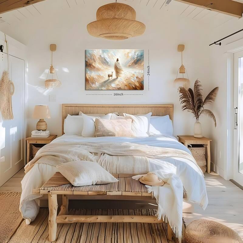 Christian Jesus Lamb Wall Decor Painting