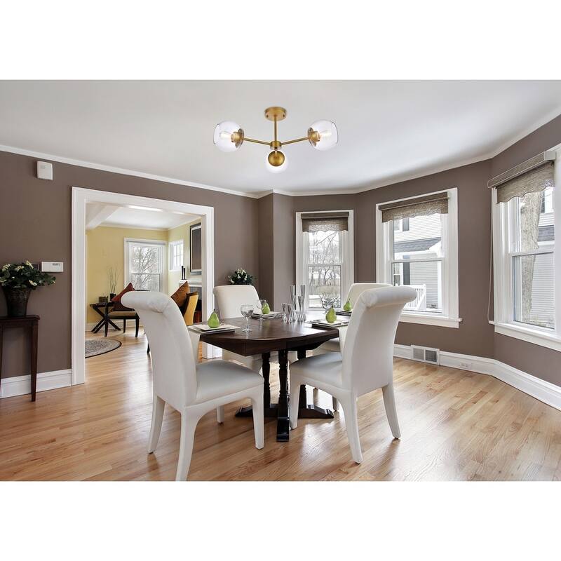 Brooke 26 inch Flush Mount with Clear Shade - N/A
