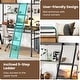 preview thumbnail 6 of 7, Black Metal Frame Twin Size Loft Bed with Ladder and Guardrails
