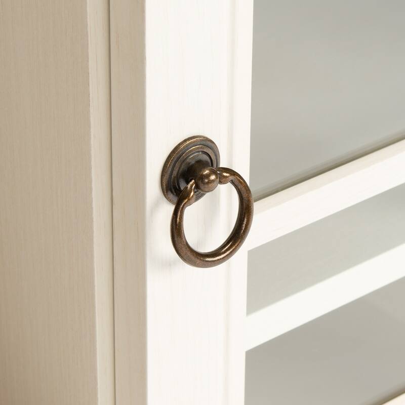 SAFAVIEH Home Trudy 1 Drawer 5-Shelf Media Stand - 15"W x 55"D x 24"H