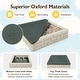 preview thumbnail 12 of 27, Costway Kids Sandbox with Cover Bottom Liner Backyard Beach HDPE - See Details