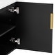 preview thumbnail 11 of 38, GDFStudio - Marwood Vintage Double Bathroom Vanity Set with 3 Holes Single Ceramic Sink & Soft Closing Doors - 60'W