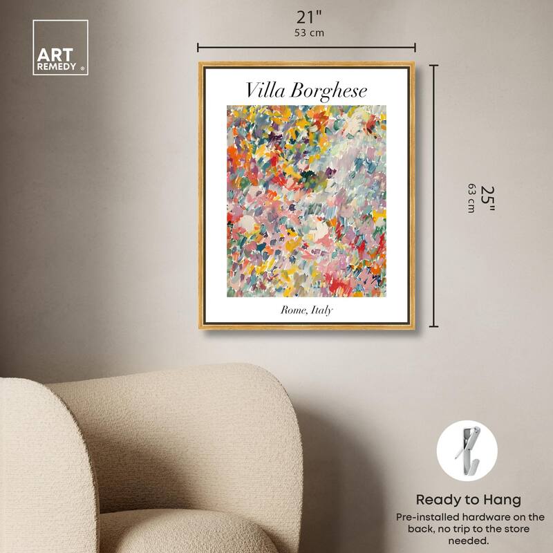 Villa Borghese Canvas by Art Remedy