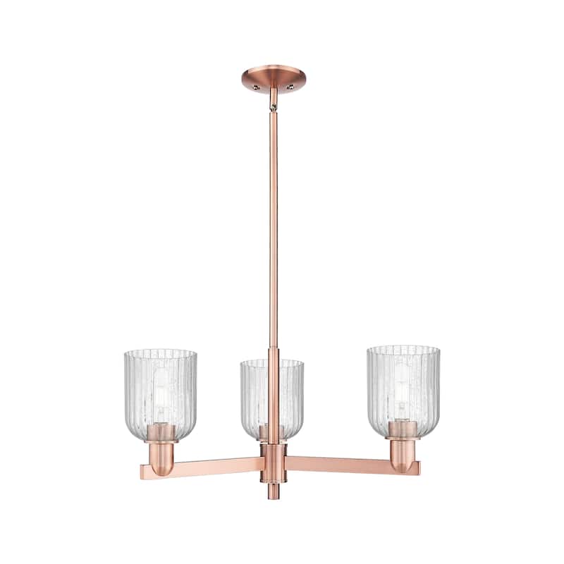 Innovations Lighting Downtown Urban - Bridal Veil - 3 Light 18" Chandelier