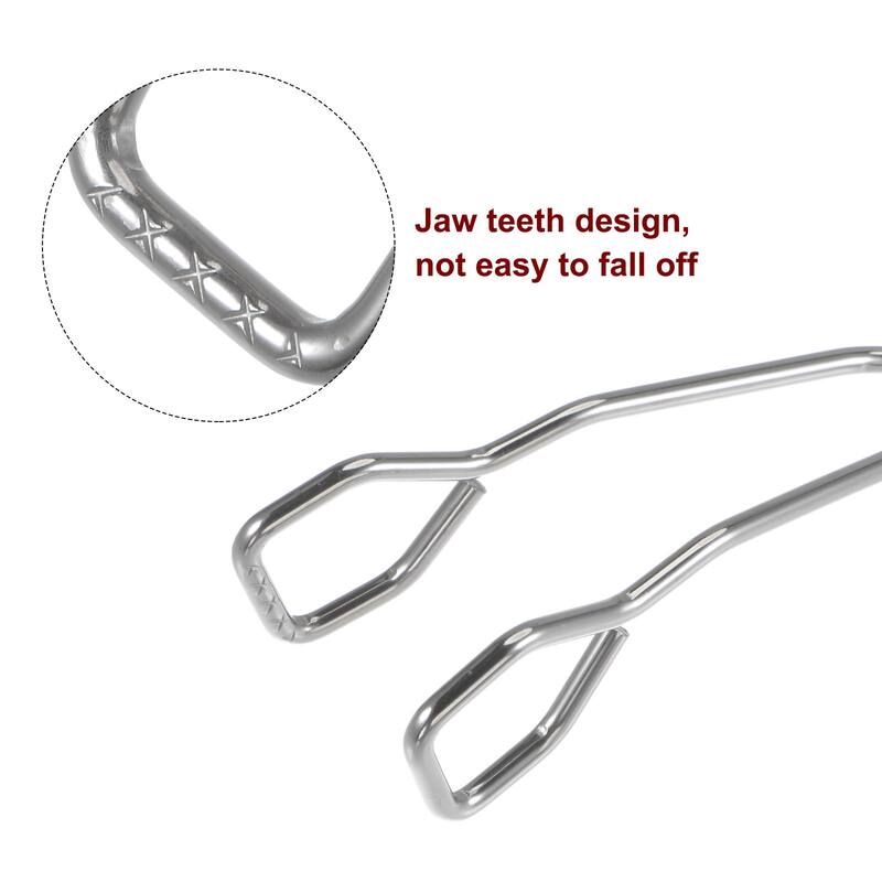 2pcs Stainless Steel Scissor Tongs 11" Barbecue Grilling Tongs with Handle