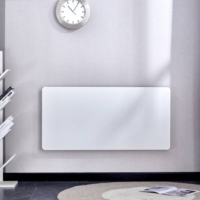 Versatile Folding Side Table Wall Mounted Magazine Holder Workbench Fold Down Desk with Smooth Rounded Corners and Wood Grain