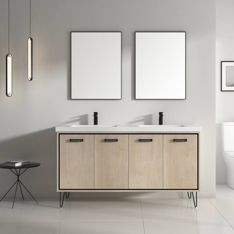 Mitchell 60" Double Bathroom Vanity Set