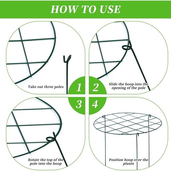 16 x 24 Inch Grow Through Plant Support Peony Support Ring