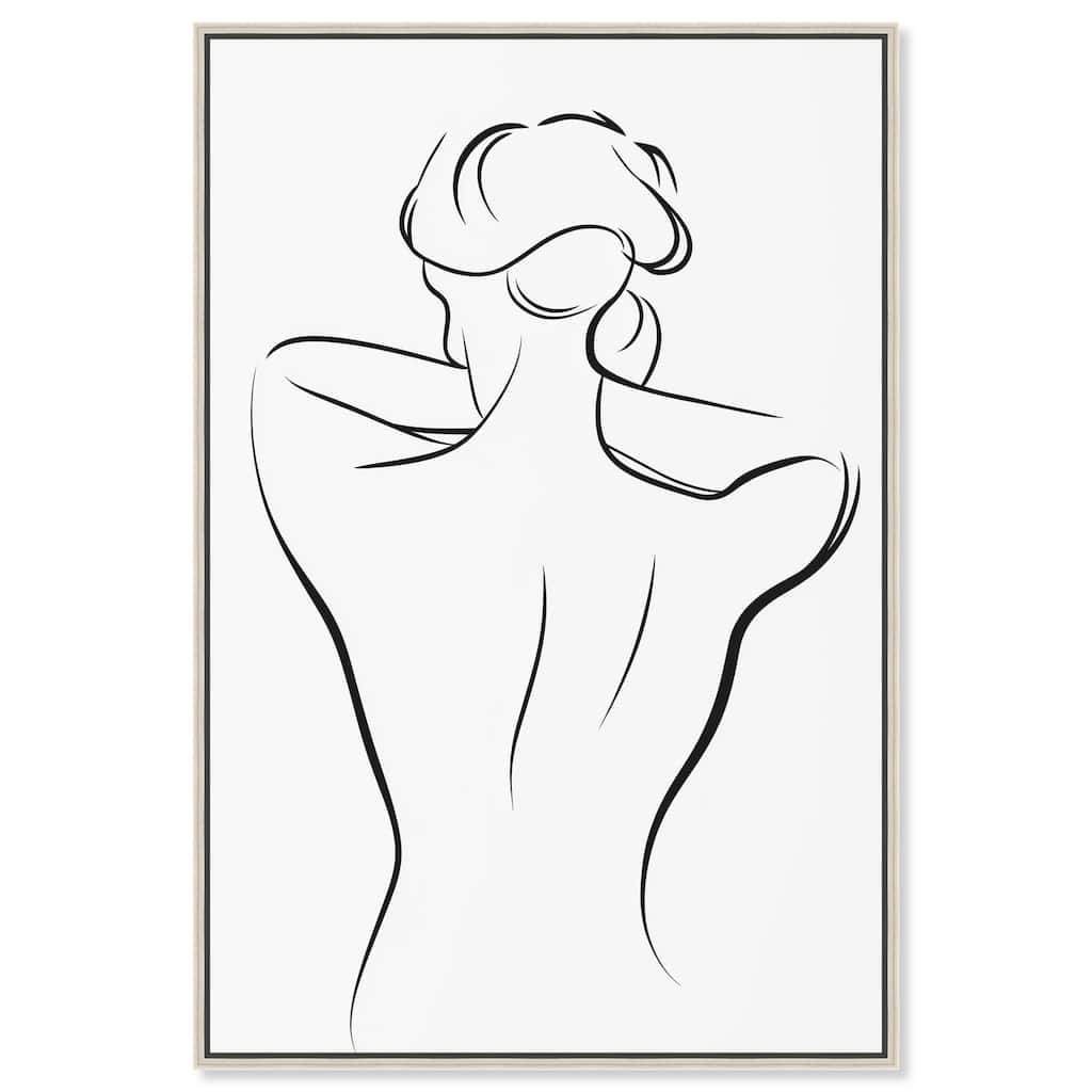 Woman in Contour II Canvas by Art Remedy