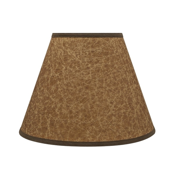 Aspen Creative Hardback Empire Shaped Spider Construction Lamp Shade in Dark Brown (6" x 12" x 9"). Opens flyout.