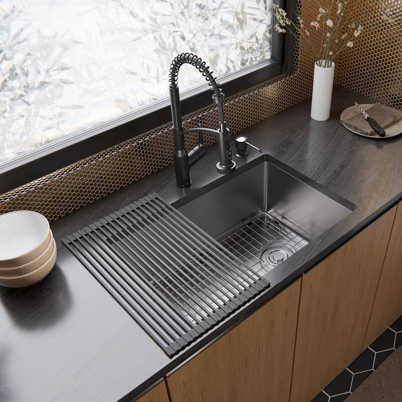 Karran USA UUMSB2731-PK1 Fusion 27" Undermount Single Basin Stainless
