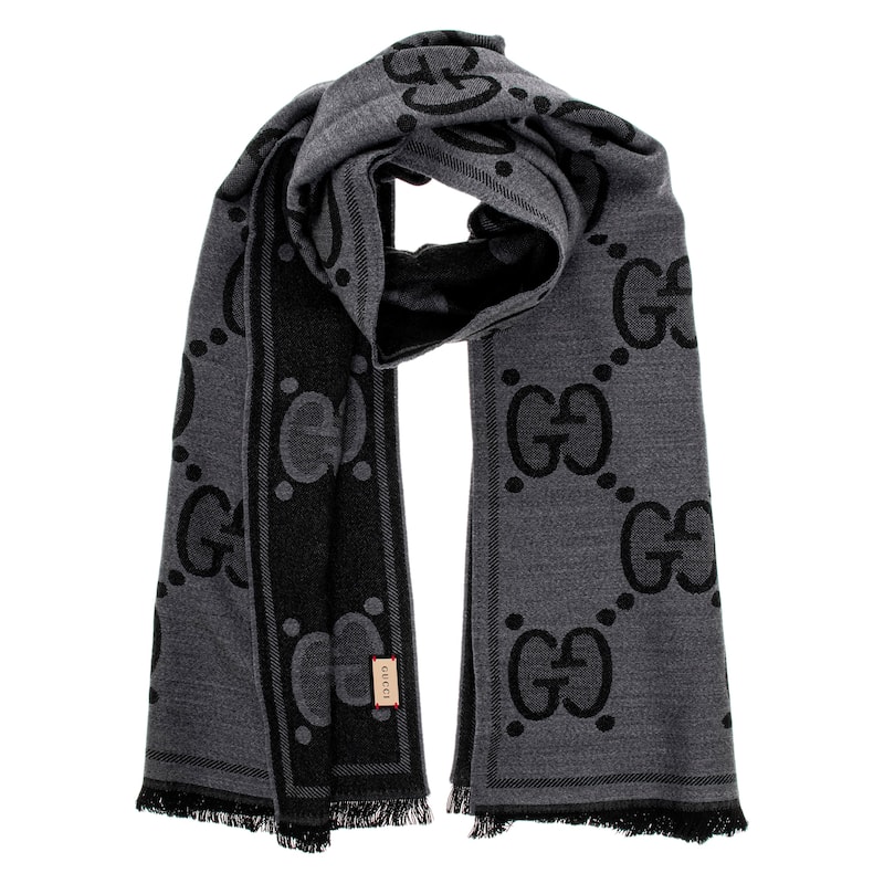Gucci GG Wool Jacquard Scarf