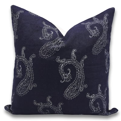 Fabdivine Linen Bohemian Block print pillow Cover