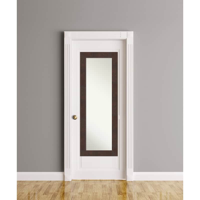 Non-Beveled Full Length On The Door Mirror - Wildwood Frame