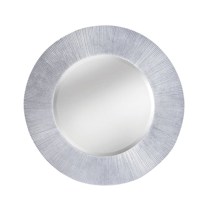 Elk Home Attra Bright Silver Metal 31.5 Inch Wide Mirror - Bright Silver - 32"w x 1"d x 32"h - Bright Silver - 32"w x 1"d x 32"h