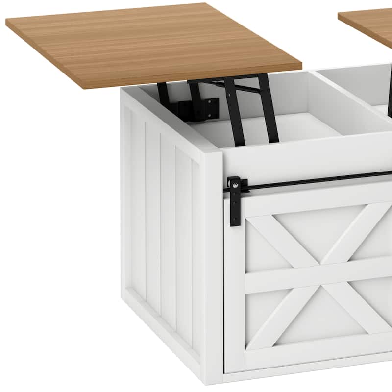 Moasis 48" Farmhouse Lift Top Coffee Table