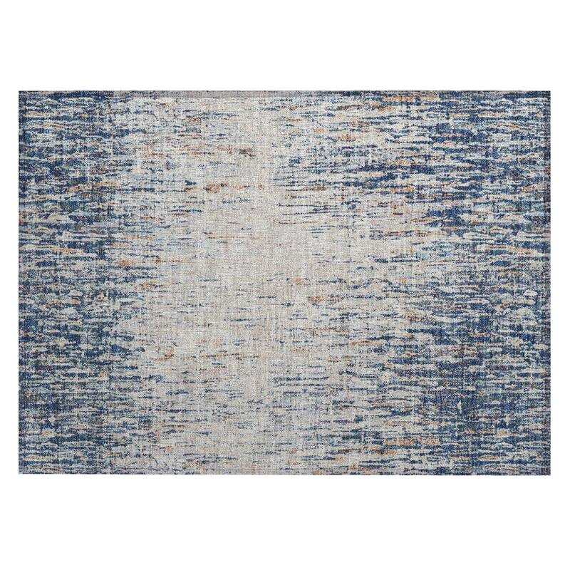 Machine Washable Indoor/ Outdoor Abstract Moxy Chantille Rug