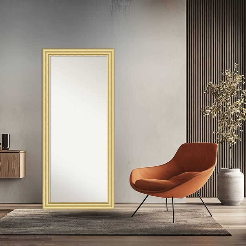 Sophia Non-Beveled Framed Full-Length Floor Leaner Mirror
