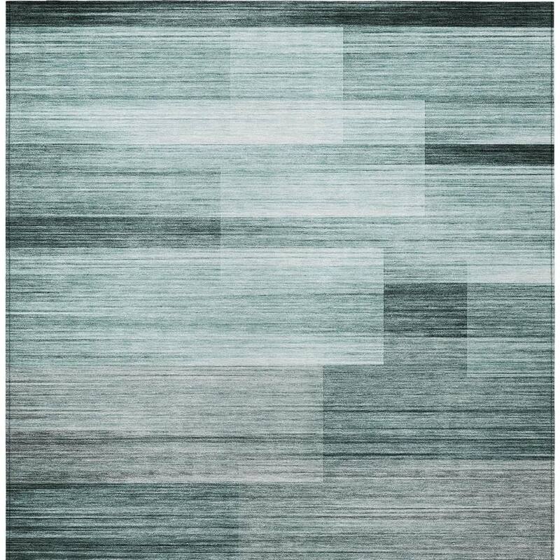 HomeRoots Striped Transitional Rectangle Outdoor Rug