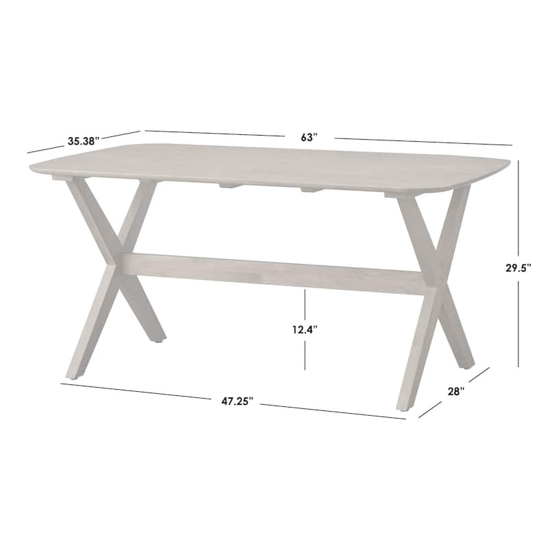 Lifestorey Baywood Solid Wood 5-Piece Dining Set