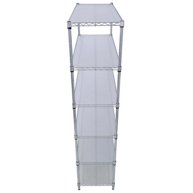6 Tier 6000lbs Capacity NSF Metal Wire Shelving Unit with Wheels