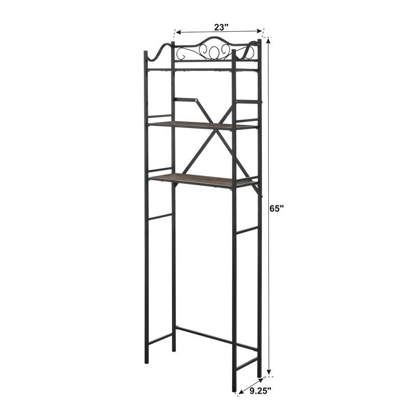 Anmytek Metal Freestanding Over The Toilet Storage - Black