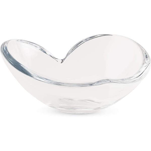 Nambe Large Glass Heart Bowl - Overstock - 32729373