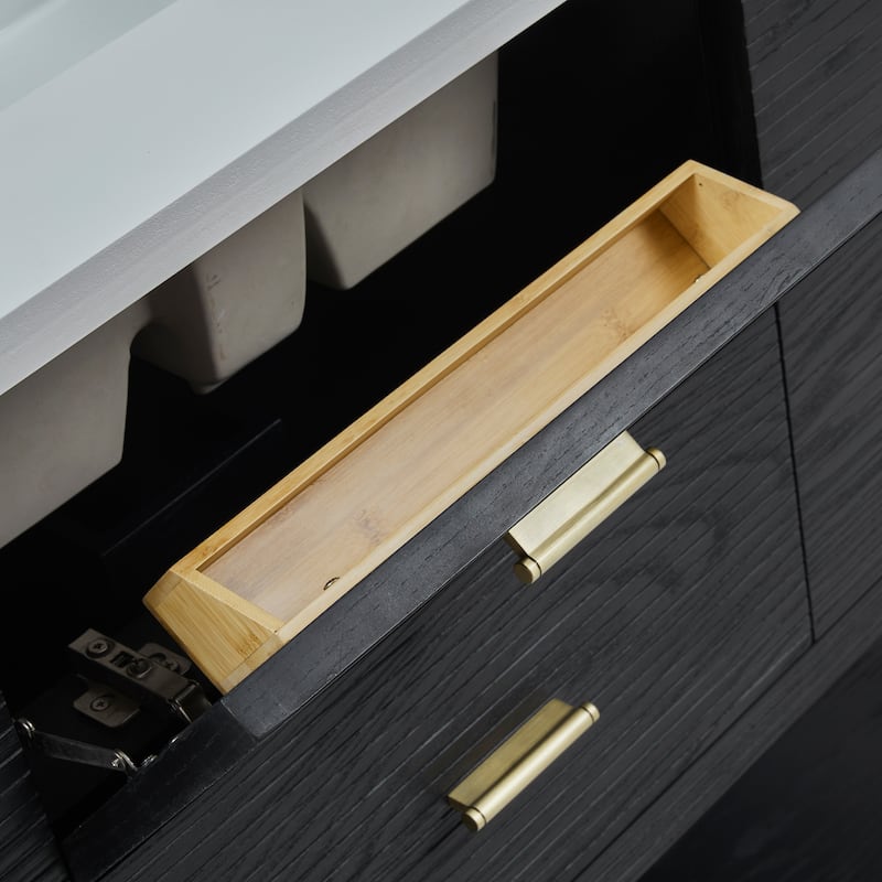 James Martin Vanities Lucian 48" Single Vanity, Carbon Oak