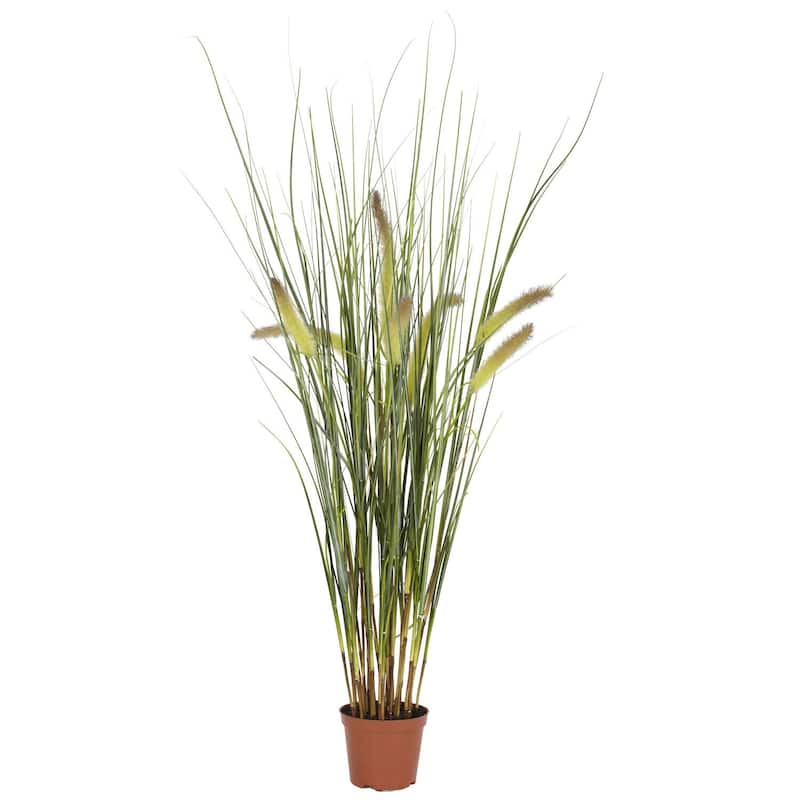 Tall Grass Plant Indoor Decor - 2.5ft Artificial Greenery for Home Office Living Room - 2.5ft.